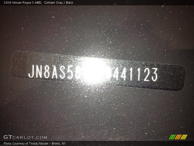 Gotham Gray / Black 2009 Nissan Rogue S AWD