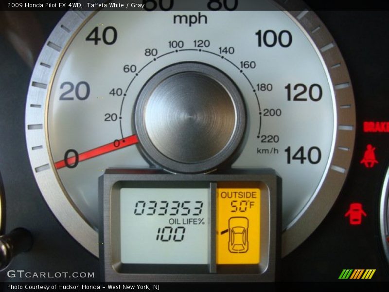 Taffeta White / Gray 2009 Honda Pilot EX 4WD