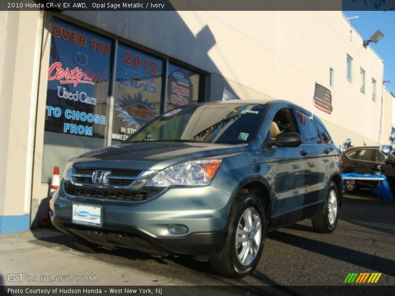 Opal Sage Metallic / Ivory 2010 Honda CR-V EX AWD