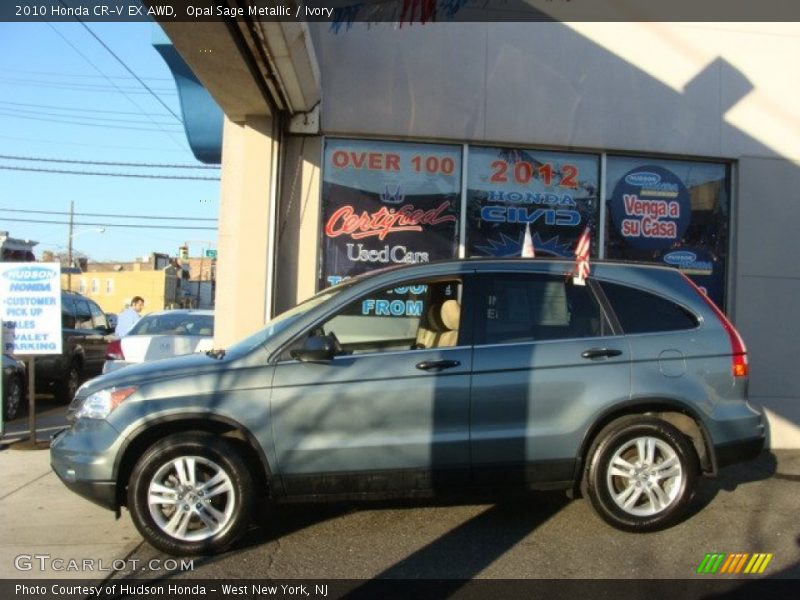Opal Sage Metallic / Ivory 2010 Honda CR-V EX AWD
