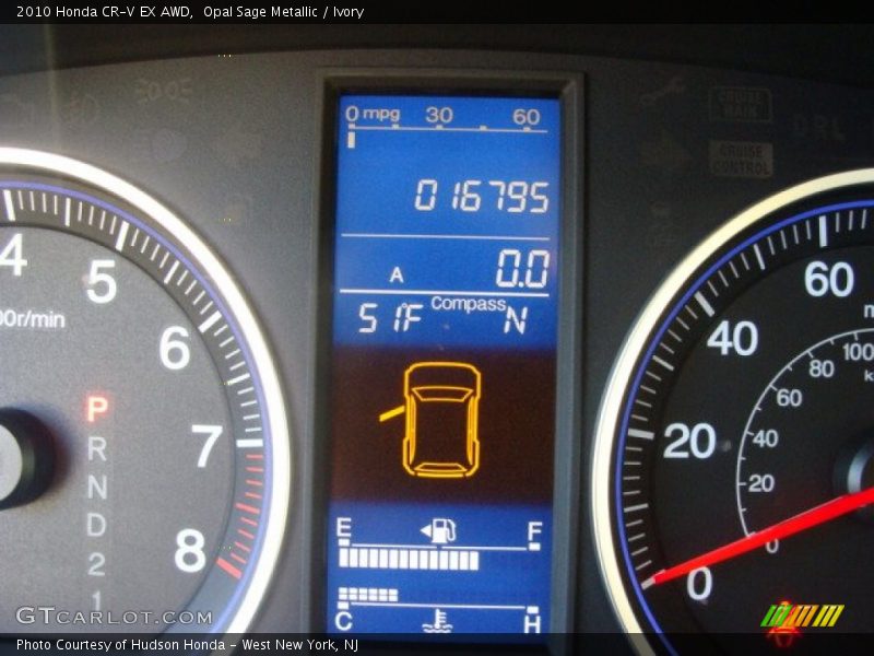 Opal Sage Metallic / Ivory 2010 Honda CR-V EX AWD