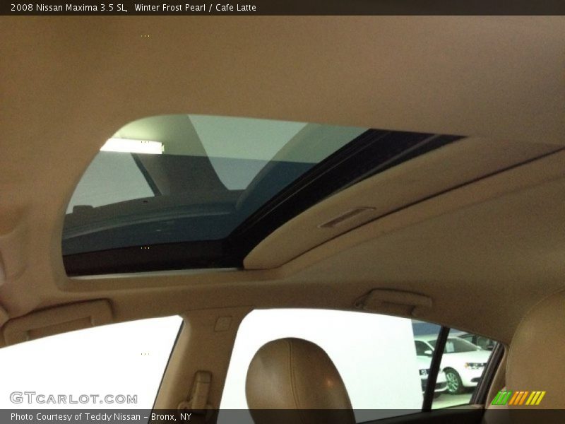 Winter Frost Pearl / Cafe Latte 2008 Nissan Maxima 3.5 SL