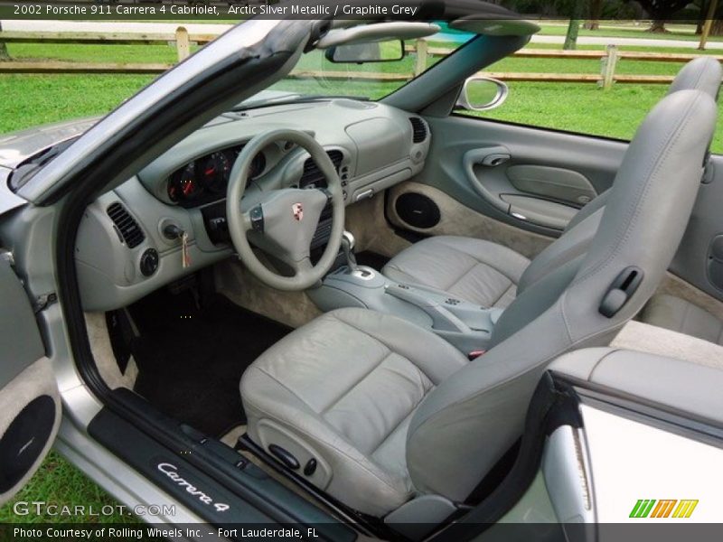  2002 911 Carrera 4 Cabriolet Graphite Grey Interior