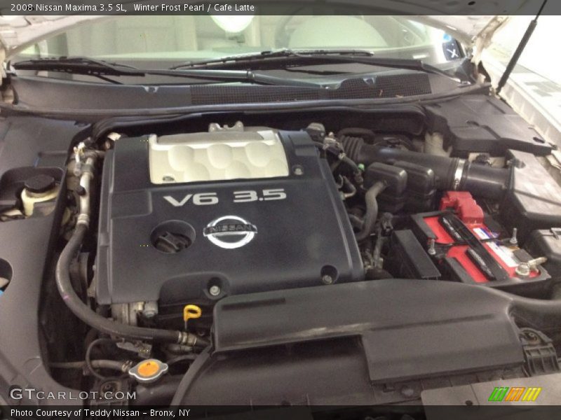 Winter Frost Pearl / Cafe Latte 2008 Nissan Maxima 3.5 SL