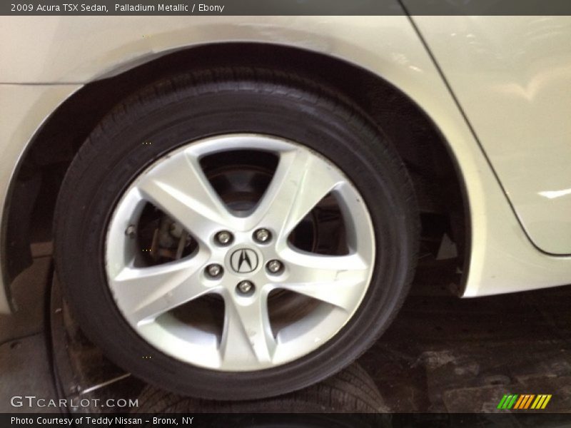 Palladium Metallic / Ebony 2009 Acura TSX Sedan