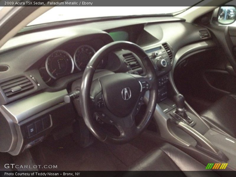 Palladium Metallic / Ebony 2009 Acura TSX Sedan