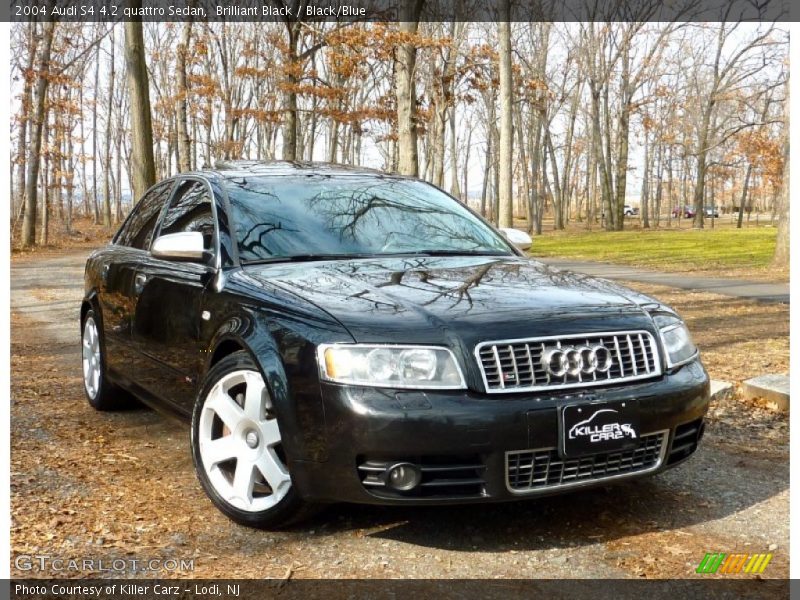 Brilliant Black / Black/Blue 2004 Audi S4 4.2 quattro Sedan