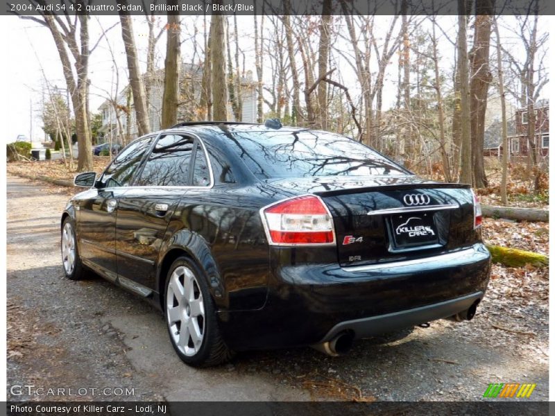 Brilliant Black / Black/Blue 2004 Audi S4 4.2 quattro Sedan