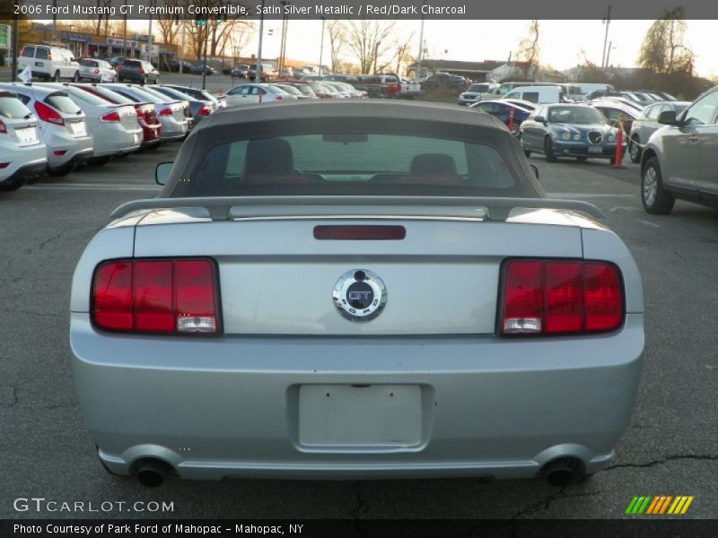 Satin Silver Metallic / Red/Dark Charcoal 2006 Ford Mustang GT Premium Convertible