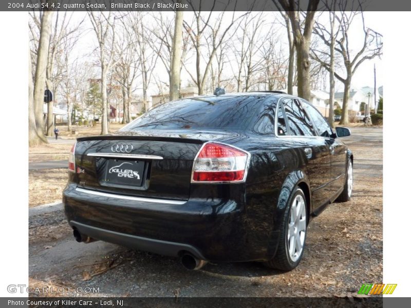 Brilliant Black / Black/Blue 2004 Audi S4 4.2 quattro Sedan