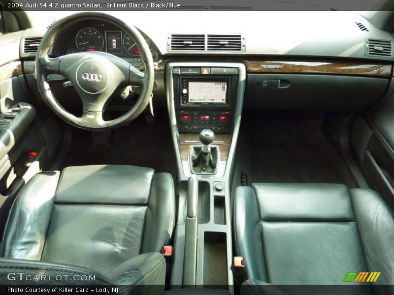 Brilliant Black / Black/Blue 2004 Audi S4 4.2 quattro Sedan