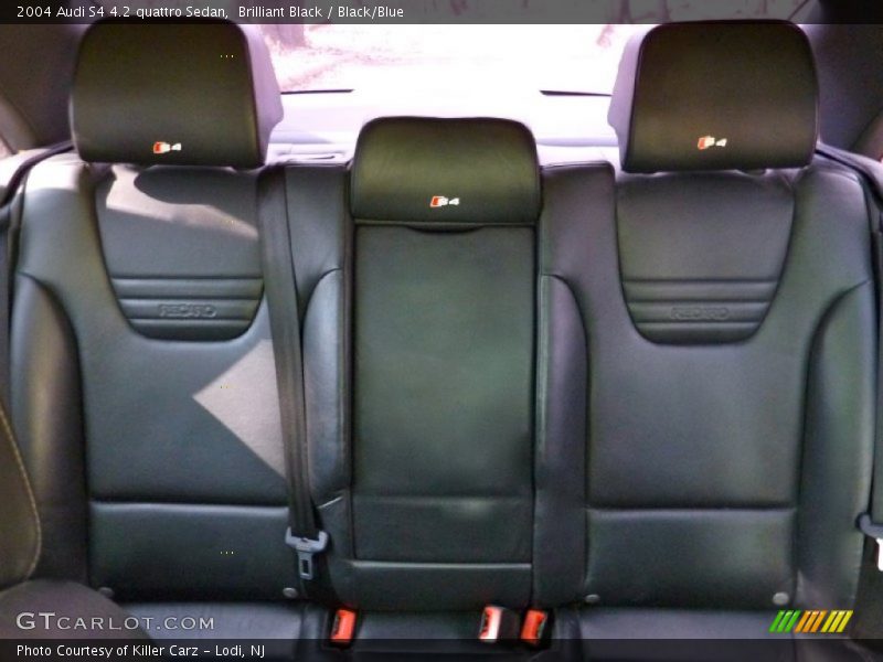 Brilliant Black / Black/Blue 2004 Audi S4 4.2 quattro Sedan