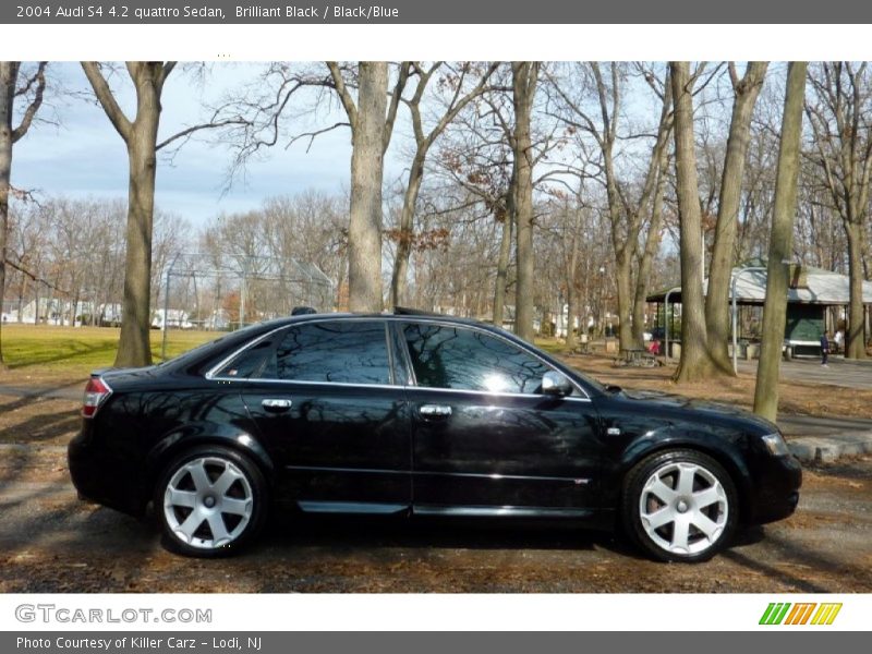 Brilliant Black / Black/Blue 2004 Audi S4 4.2 quattro Sedan