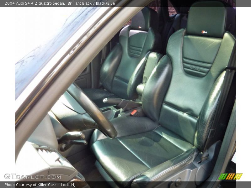 Brilliant Black / Black/Blue 2004 Audi S4 4.2 quattro Sedan