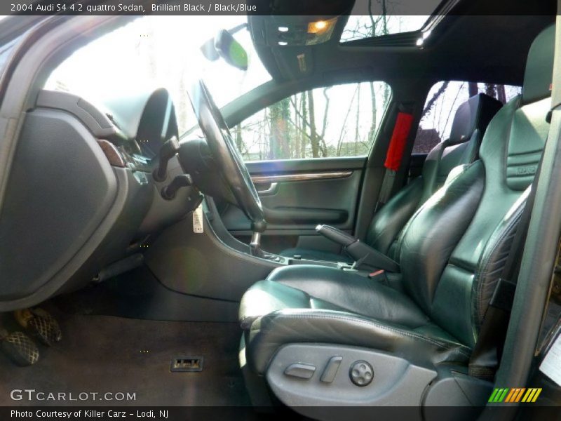 Brilliant Black / Black/Blue 2004 Audi S4 4.2 quattro Sedan