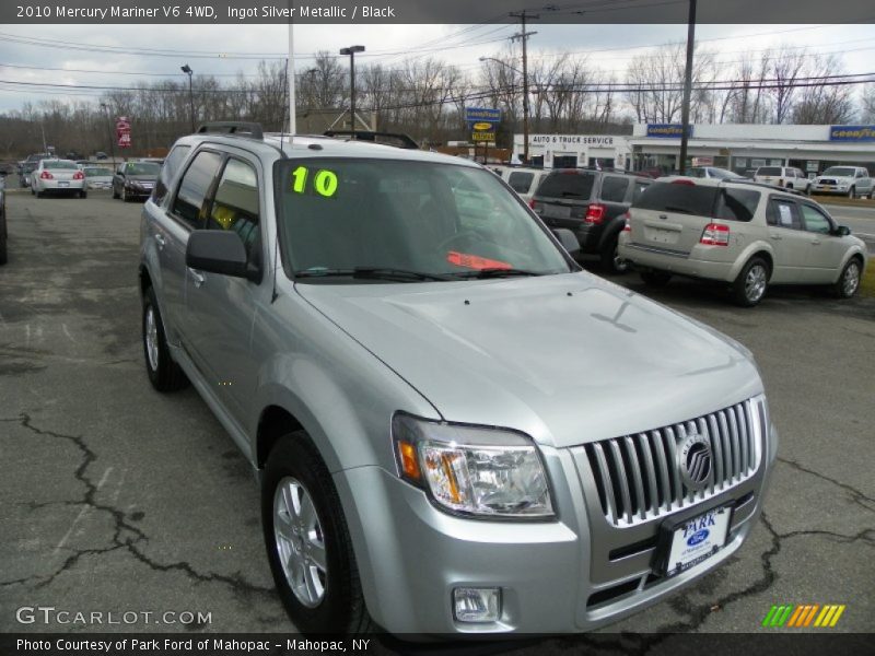 Ingot Silver Metallic / Black 2010 Mercury Mariner V6 4WD