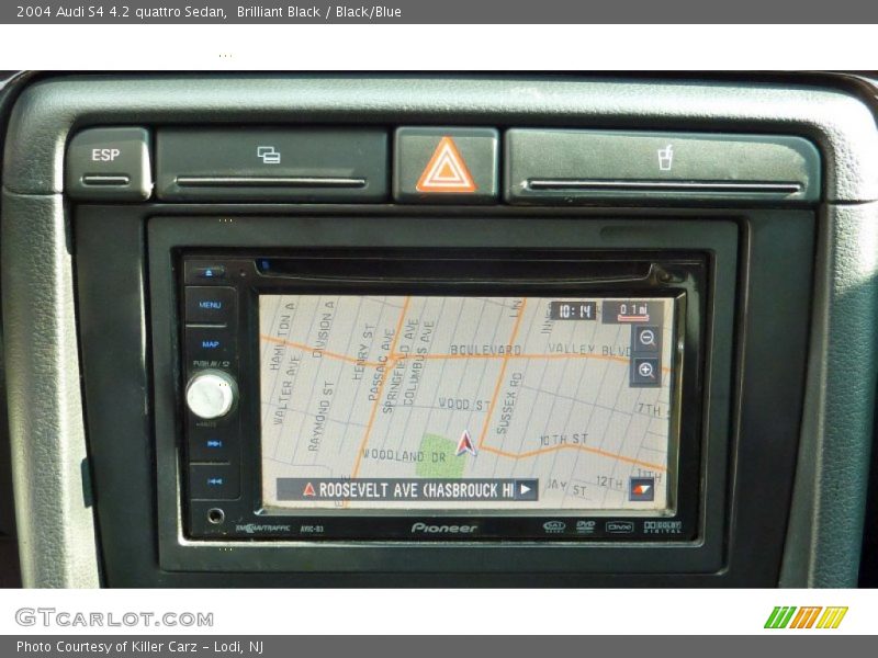 Brilliant Black / Black/Blue 2004 Audi S4 4.2 quattro Sedan