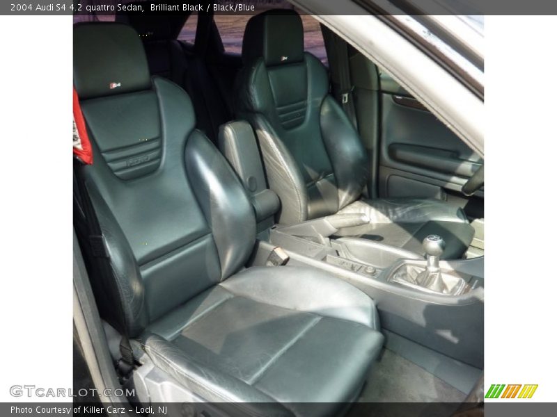 Brilliant Black / Black/Blue 2004 Audi S4 4.2 quattro Sedan