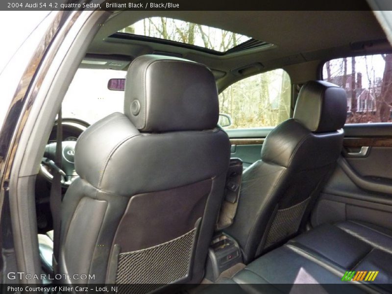 Brilliant Black / Black/Blue 2004 Audi S4 4.2 quattro Sedan