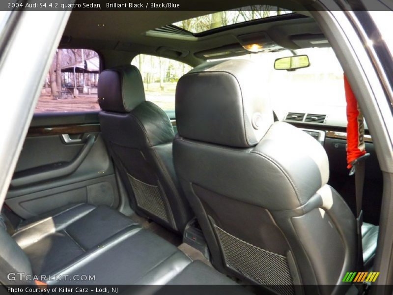 Brilliant Black / Black/Blue 2004 Audi S4 4.2 quattro Sedan