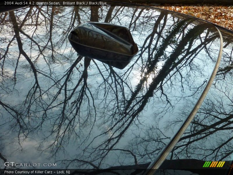 Brilliant Black / Black/Blue 2004 Audi S4 4.2 quattro Sedan