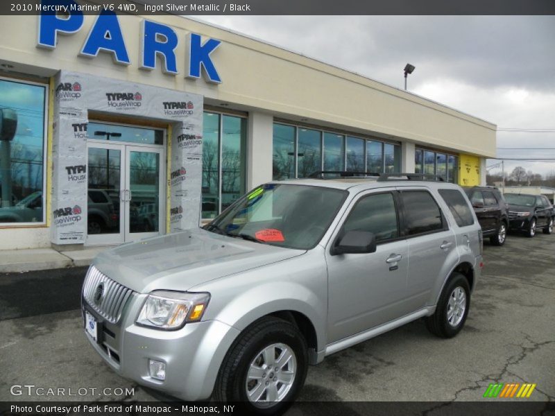 Ingot Silver Metallic / Black 2010 Mercury Mariner V6 4WD