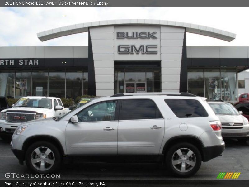Quicksilver Metallic / Ebony 2011 GMC Acadia SLT AWD