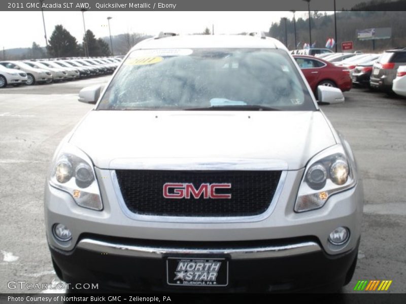 Quicksilver Metallic / Ebony 2011 GMC Acadia SLT AWD