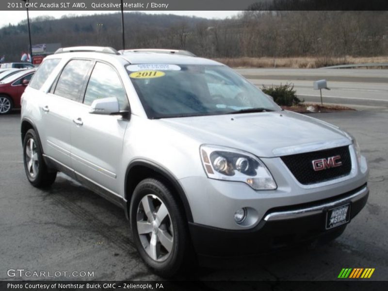 Quicksilver Metallic / Ebony 2011 GMC Acadia SLT AWD