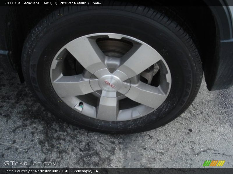 Quicksilver Metallic / Ebony 2011 GMC Acadia SLT AWD