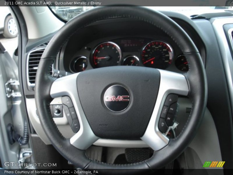 Quicksilver Metallic / Ebony 2011 GMC Acadia SLT AWD