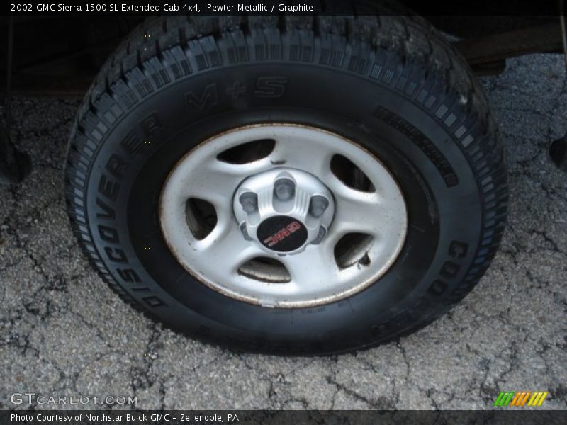 Pewter Metallic / Graphite 2002 GMC Sierra 1500 SL Extended Cab 4x4