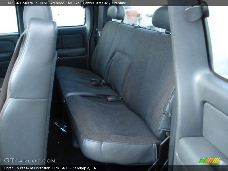 Pewter Metallic / Graphite 2002 GMC Sierra 1500 SL Extended Cab 4x4