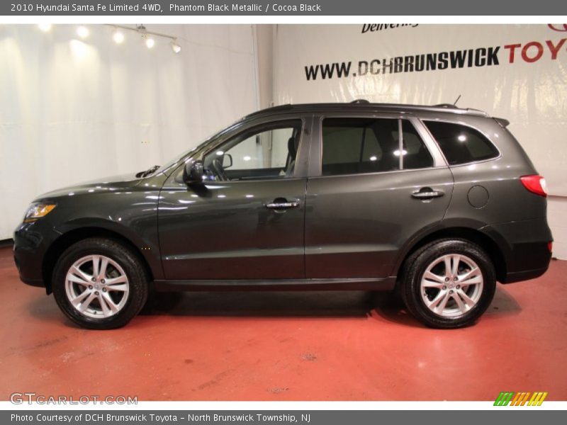 Phantom Black Metallic / Cocoa Black 2010 Hyundai Santa Fe Limited 4WD