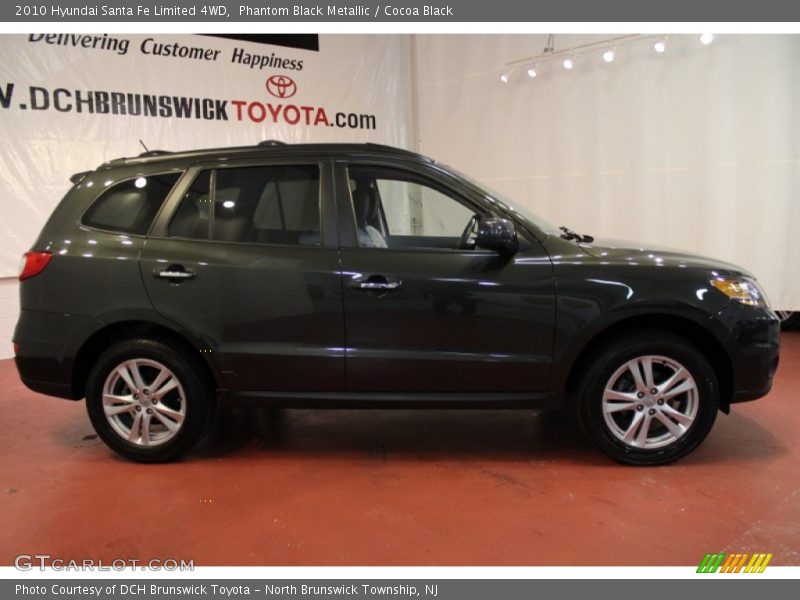 Phantom Black Metallic / Cocoa Black 2010 Hyundai Santa Fe Limited 4WD