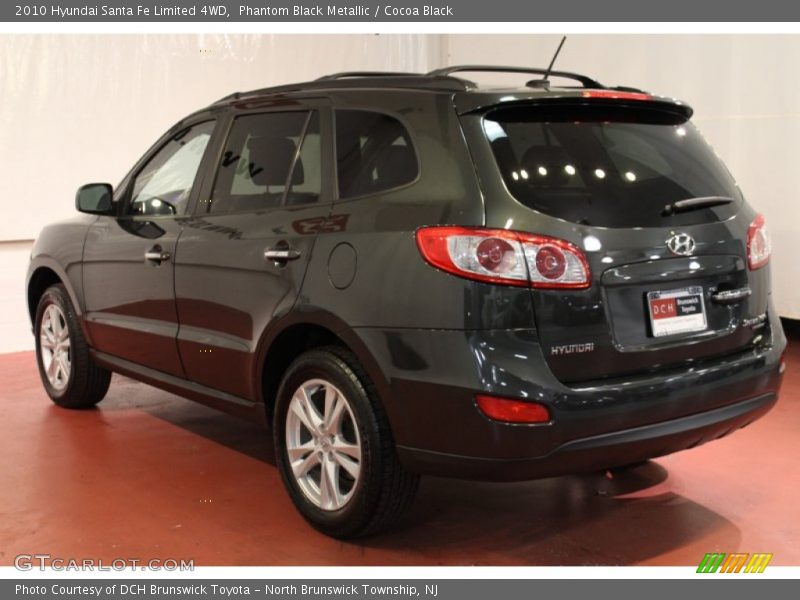 Phantom Black Metallic / Cocoa Black 2010 Hyundai Santa Fe Limited 4WD