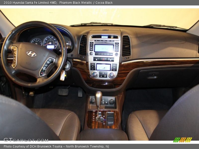 Phantom Black Metallic / Cocoa Black 2010 Hyundai Santa Fe Limited 4WD