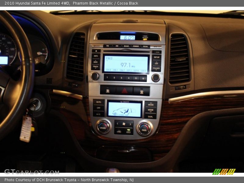 Phantom Black Metallic / Cocoa Black 2010 Hyundai Santa Fe Limited 4WD