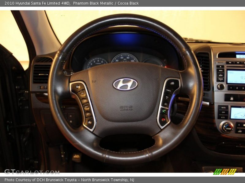 Phantom Black Metallic / Cocoa Black 2010 Hyundai Santa Fe Limited 4WD