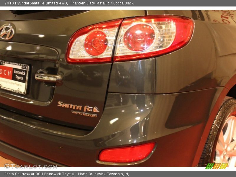 Phantom Black Metallic / Cocoa Black 2010 Hyundai Santa Fe Limited 4WD