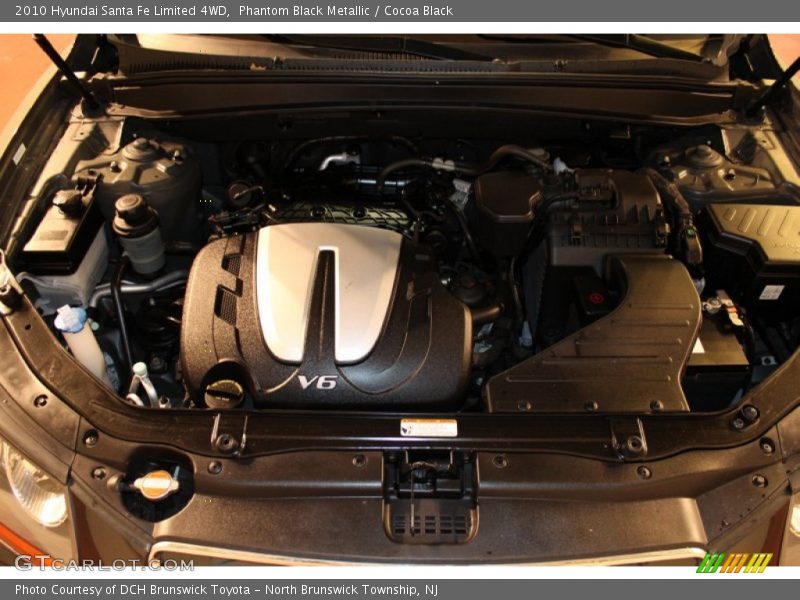 Phantom Black Metallic / Cocoa Black 2010 Hyundai Santa Fe Limited 4WD