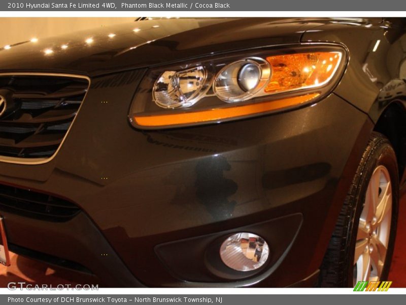 Phantom Black Metallic / Cocoa Black 2010 Hyundai Santa Fe Limited 4WD