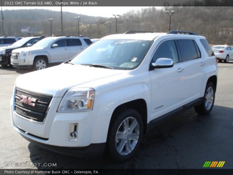Olympic White / Jet Black 2012 GMC Terrain SLE AWD