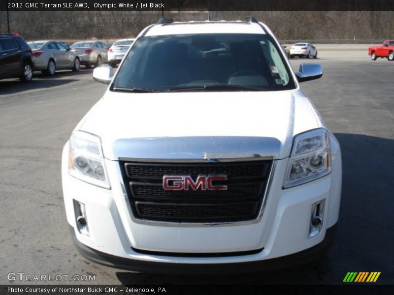 Olympic White / Jet Black 2012 GMC Terrain SLE AWD