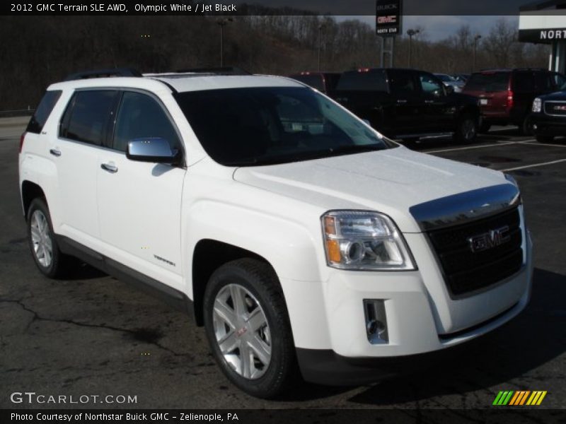 Olympic White / Jet Black 2012 GMC Terrain SLE AWD
