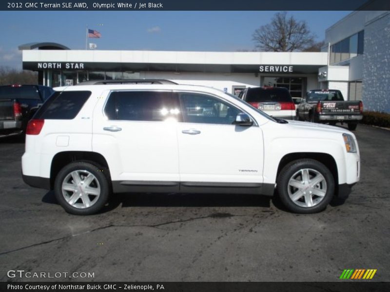 Olympic White / Jet Black 2012 GMC Terrain SLE AWD
