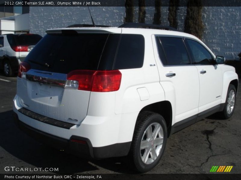 Olympic White / Jet Black 2012 GMC Terrain SLE AWD