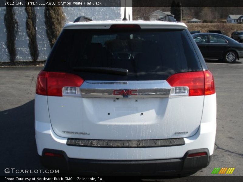 Olympic White / Jet Black 2012 GMC Terrain SLE AWD