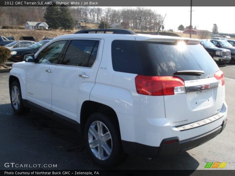 Olympic White / Jet Black 2012 GMC Terrain SLE AWD