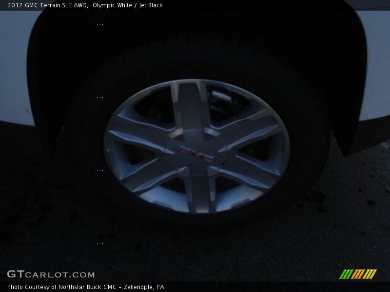 Olympic White / Jet Black 2012 GMC Terrain SLE AWD